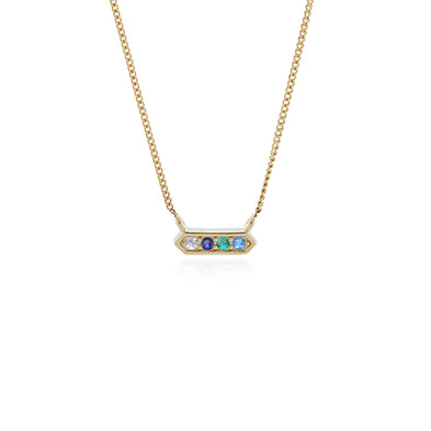 Gold Dust 9ct Birthstone Necklace