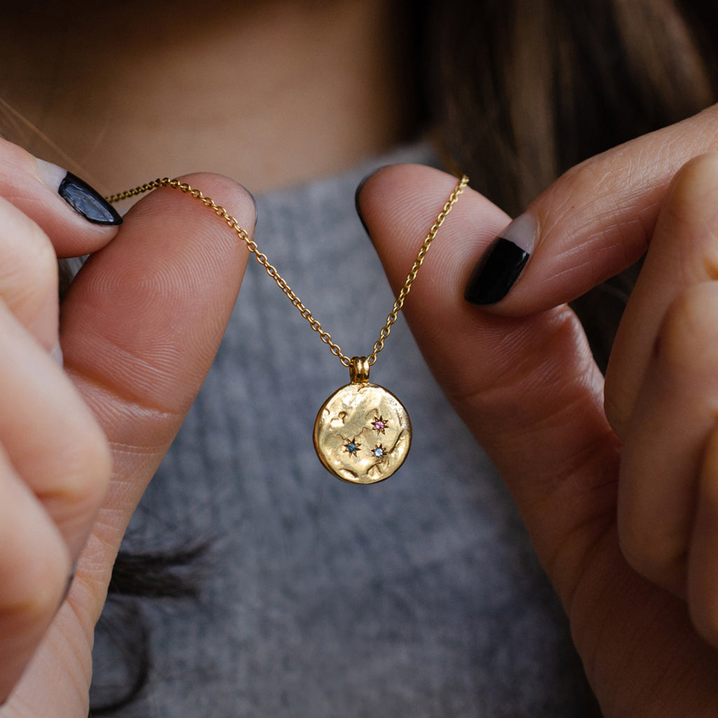 Marquise Confetti Birthstone Necklace – Buff Jewellery