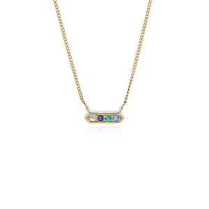 Buff Jewellery 9ct Gold Dust Personalised Birthstone Necklace