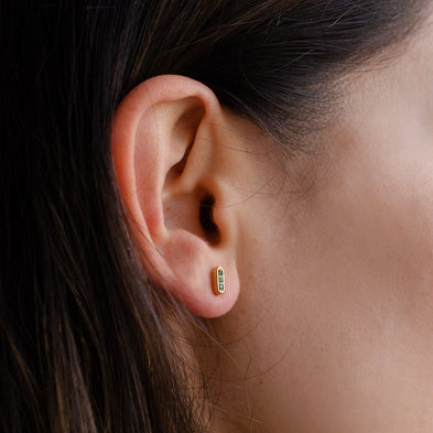 Gold Dust 9ct Birthstone Earrings
