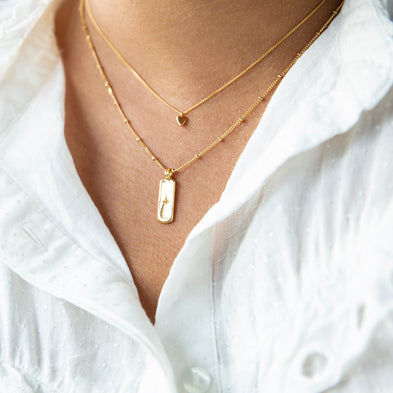 Birthstone Moon River Bar Necklace