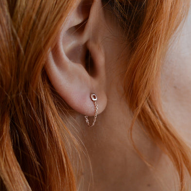 The Chain Two-Way Stud Earrings