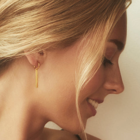 Line sale hoop earrings