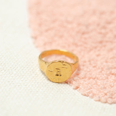 Personalised Disco Inferno Signet Ring
