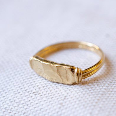 Moon River Signet Ring