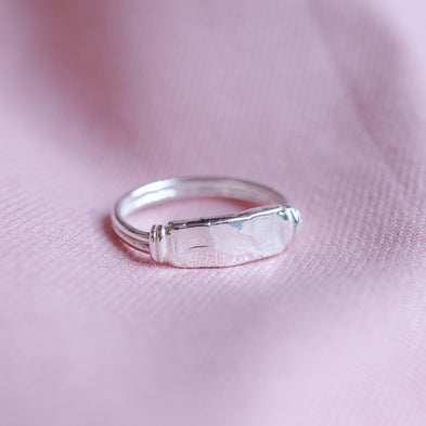Moon River Signet Ring